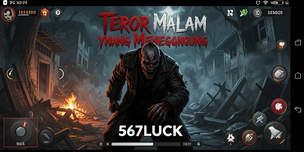 Screenshot gameplay menampilkan suasana kegelapan penuh ketegangan.