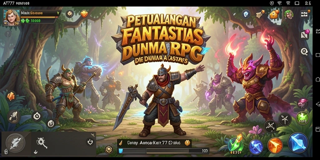 Tampilan gameplay RPG yang menakjubkan dan mendalam.