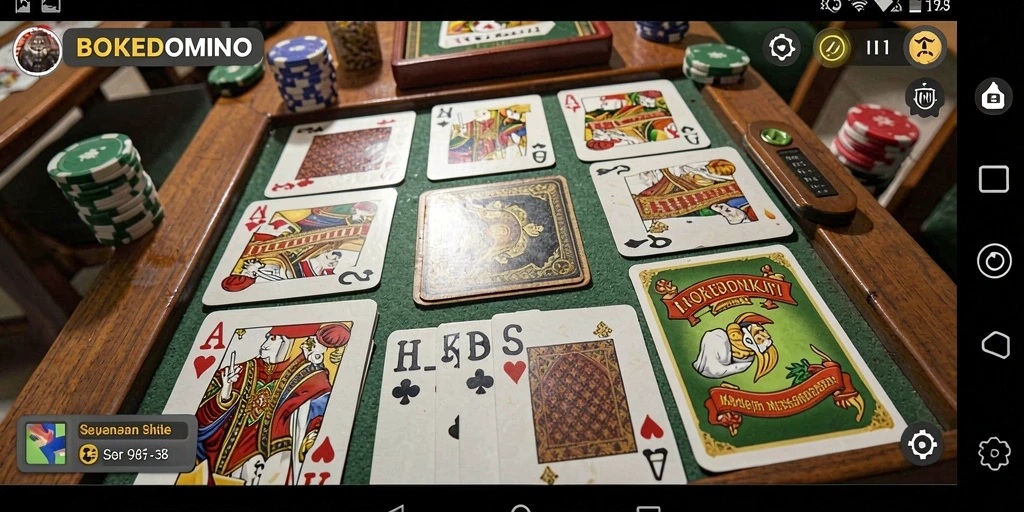 Tampilan gameplay BOKEDOMINO yang menarik dan interaktif.