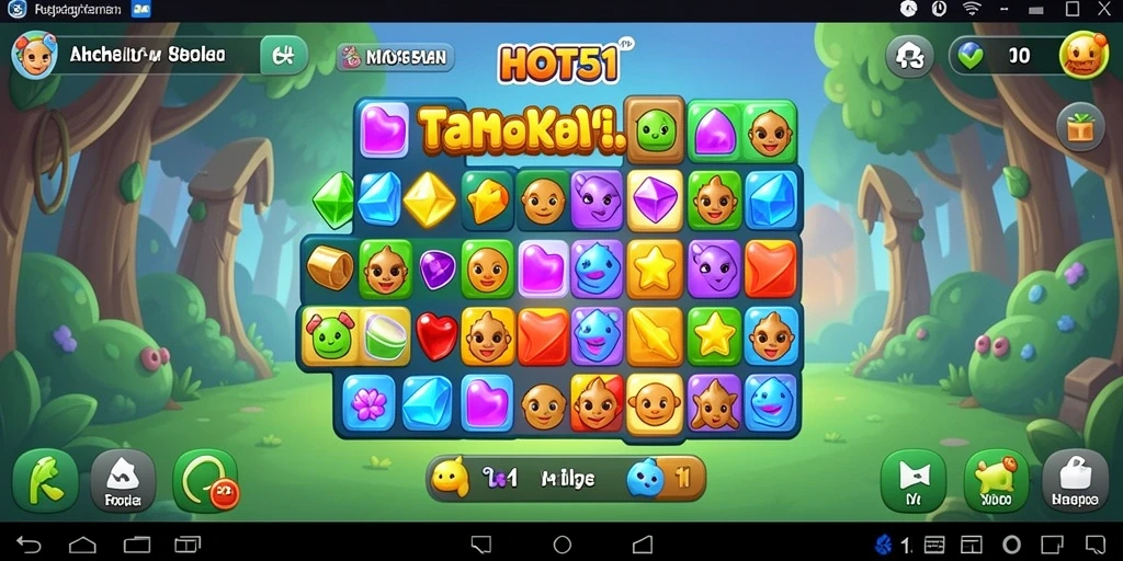 Tampilan gameplay HOT51 yang penuh color dan tantangan seru.