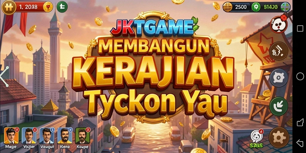 Tampilan menarik dari gameplay JKTGAME yang penuh strategi Tycoon.