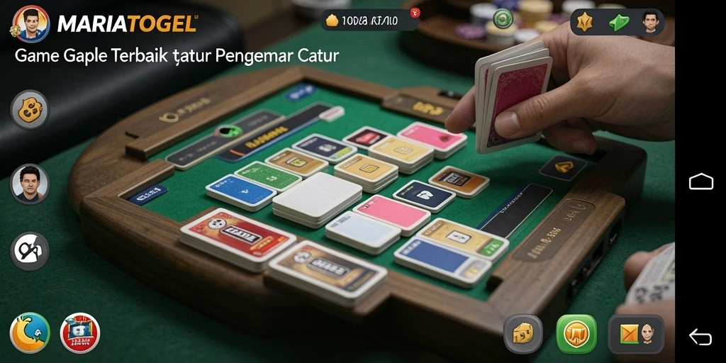 Tampilan screenshot permainan MARIATOGEL dengan gameplay Gaple yang seru.