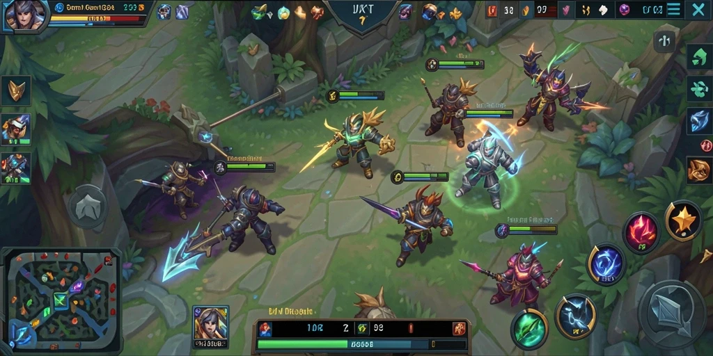 Screenshot gameplay OKJKT yang menunjukkan pertarungan intens.
