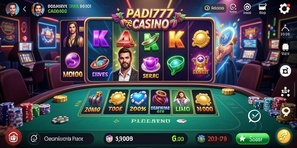 Screenshot utama PADI777 menampilkan gameplay Live Casino yang menarik.