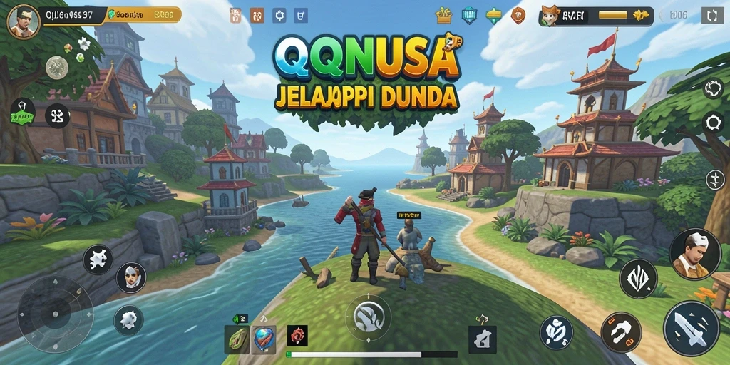 Screenshot QQNUSA menampilkan gameplay simulasi yang menakjubkan dan interaktif.